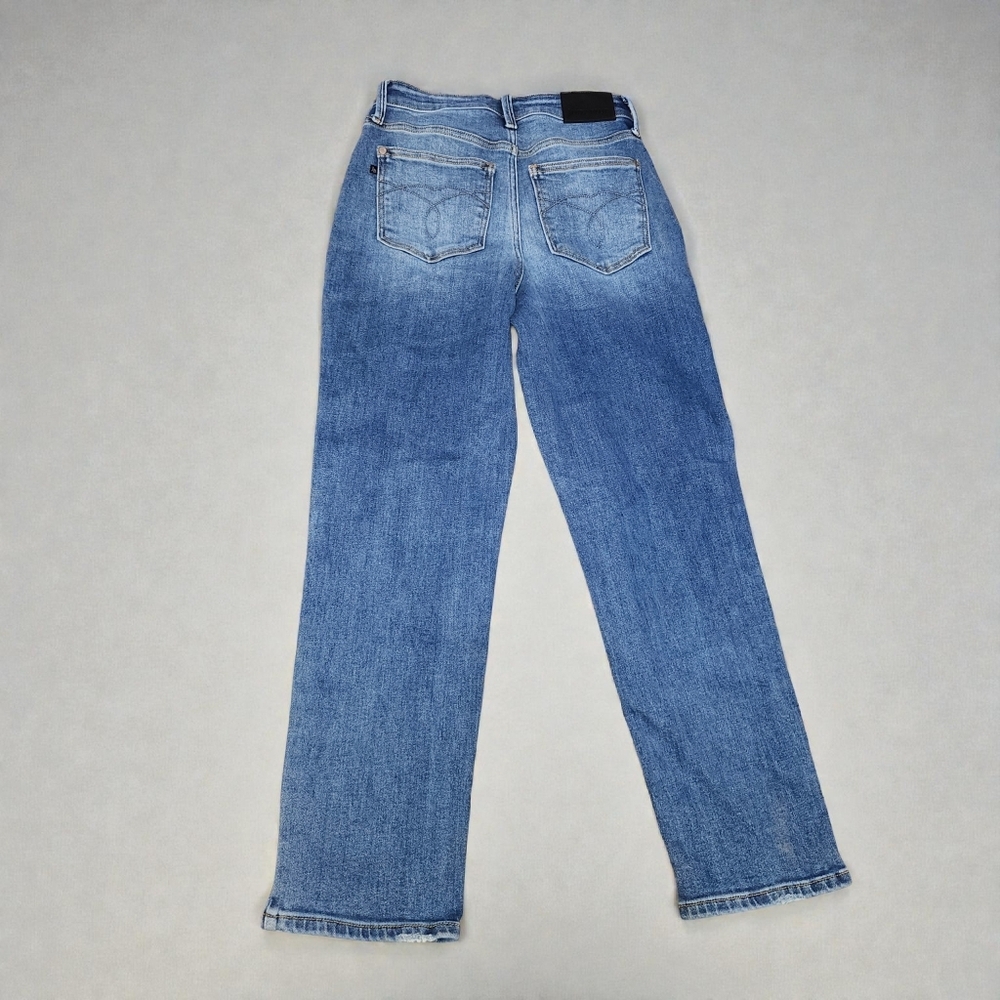 Womens Judy Blue Ankle Straight Jeans - Picture 3 of 6